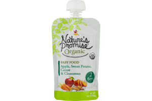 Nature's Promise Organic Baby Food Apple, Sweet Potato, Carrot & Cinnamon 6m+