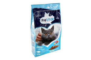 Корм для котів PreVital з тунцем сухий