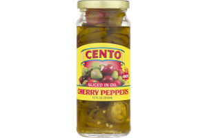 Cento Cherry Peppers Sliced In Oil Hot