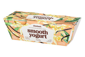 Chobani Smooth Low-Fat Classic Yogurt Vanilla - 2 PK