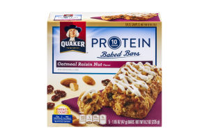 Quaker Protein Baked Bars Oatmeal Raisin Nut Flavor - 5 CT