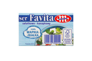 Сир 45% м'який солоний Favita Mlekovita т/п 270г