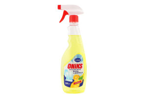 Засіб д/миття вікон та дзеркал Цитрус 500г з розпилювачем Онікс