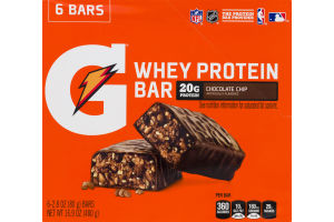 Gatorade Whey Protein Bar Chocolate Chip - 6 CT