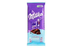Шоколад молочный пористый Bubbles Milka м/у 80г