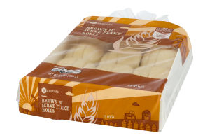 SE Grocers Rolls Brown N' Serve Flake - 12 CT