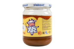Продукт харчовий згущений 8% варений з молоком Іриска Sladosvit с/б 500г
