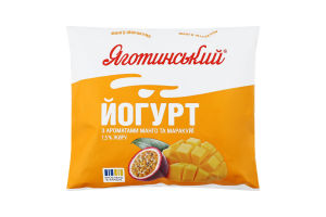 Йогурт 1.5% питьевой с ароматом манго и маракуйи Яготинський м/у 400г