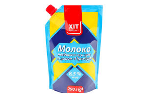 Молоко згущене 8.5% незбиране з цукром Хіт продукт д/п 290г