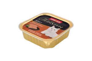 Корм консервований для дорослих котів з курячою печінкою Vom Feinsten Animonda лоток 100г