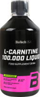 Добавка диетическая ароматизированная со вкусом яблока L-carnitine 100.000 liquid BioTechUSA 500мл