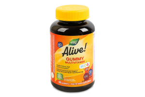 Добавка диетическая жевательные конфеты Gummy multivitamin Kids Alive! Nature's Way 60шт