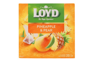 Смесь фруктовая Pineapple&Pear Loyd к/у 20х2г