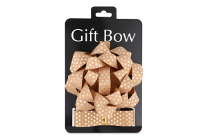 Набір д/оформлення подарунків Бант+Стрічка металевий 2,5см*3м