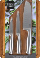 Набір Home&Care ножі 3шт +дошка