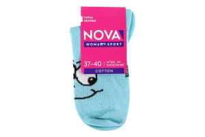 Шкарпетки жіночі NOVA Smile мятний р.23-25