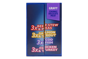 Корм д/котів Сімейна тарілка асорті 4смаки 12*100г пауч Бріт Преміум