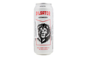 Пиво 0.5л 5.4% світле Hefeweizen Pilsator з/б