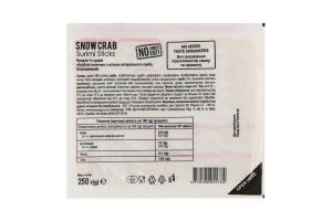 Палочки крабовые с мясом натурального краба Snow crab Vici охл в/у 250г