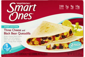 Weight Watchers Smart Ones Smart Anytime Three Cheese And Black Bean Quesadilla - 2 CT