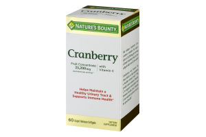 Nature's Bounty Cranberry Rapid Release Softgels - 60 CT