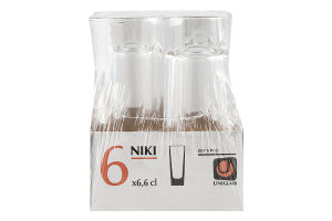 Набір чарок 66мл №56116-SC6 Niki Uniglass 6шт