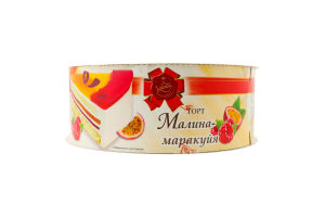 Торт Малина-маракуйя 800г коробка Valencia