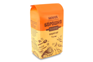 Мука пшеничная Novus в/с м/у 1кг