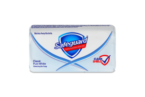 Мыло твердое очищающее белое Классическое Safeguard 90г
