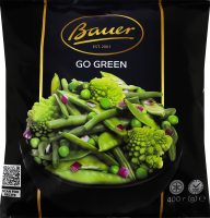 Смесь овощная быстрозамороженная Go green Bauer м/у 400г