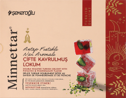 Лукум двойной обжарки со вкусом фисташки и граната Minnettar к/у 300г