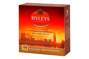 Чай чорний байховий цейлонський дрібний Англійський аристократичний Hyleys к/у 100х2г
