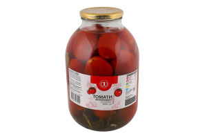 Томати консервовані з зеленню 3000мл скло ТМ "1"