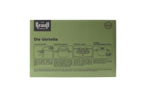 Каструля Prime Chef 2,7л з скляною кришкою 18см Krauff