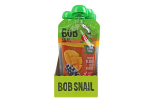 Пюре фруктово-ягодное пастеризованное Манго-черная смородина Смузи Bob Snail д/п 120г