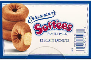Entenmann's Soft'ees Plain Donuts Family Pack - 12 CT