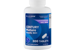 CareOne Century Mature Adults 50+ Dietary Supplement Tablets - 300 CT