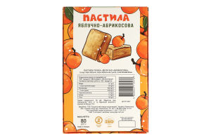 Пастила пухка Яблучно-абрикосова Пригощайся к/у 80г