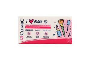 Рушники косметичні I Love Make Up бавовняні 50шт Cleanic