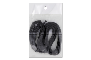 Шнурки д/взуття чорні круглі з пропиткою 70см 712 Парадокс