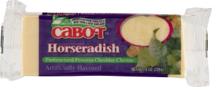 Cabot Pasteurized Process Cheddar Cheese Horseradish