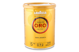 Кава натуральна смажена мелена Qualita Oro Lavazza з/б 250г