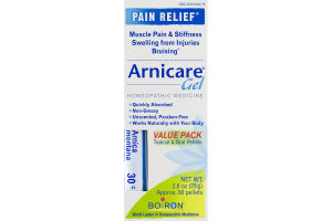 Boiron Arnicare Gel Homeopathic Medicine Pain Relief Value Pack Topical & Oral Pellets