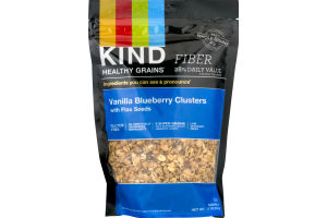 KIND Healthy Grains Granola Vanilla Blueberry Clusters With Flax Seeds