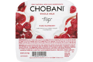 Chobani "flip" Whole Milk Yogurt Pure Raspberry