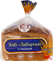 Хлеб со льном Заварной Мамин хліб м/у 300г