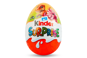 Яйце з молочного шоколаду з молочним внутрішнім шаром та іграшкою Natoons Kinder Surprise м/у 20г