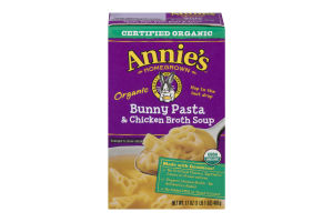 Annie's Homegrown Organic Bunny Pasta & Chicken Broth Soup