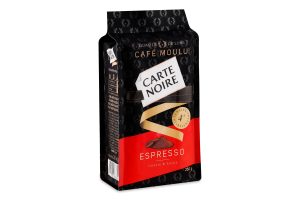 Кофе натуральный жареный молотый Espresso Carte Noire м/у 250г