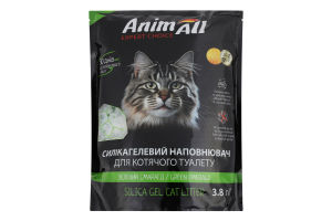 Наполнитель для кошачьего туалета силикагелевый Зеленый изумруд AnimАll 3.8л
